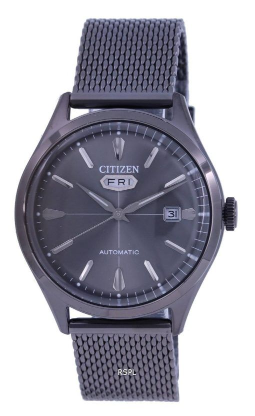 Citizen C7 Cadran Gris Acier Inoxydable Automatique NH8397-80H Montre Homme