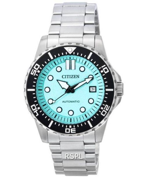 Citizen Urban Mécanique Acier Inoxydable Aqua Cadran Bleu Automatique NJ0170-83X 100M Montre Homme