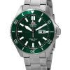 Montre pour homme en acier inoxydable automatique Ã  cadran vert orientÃ© RA-AA0914E19B 200M