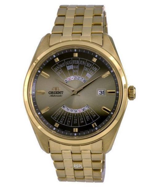 Orient Contemporary Multi Year Calendar Gold Tone Cadran Automatique RA-BA0001G10B Montre Homme