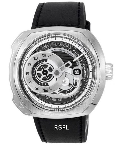 Montre pour homme Sevenfriday Q-Series è  cadran noir automatique Q1/03 SF-Q1-03