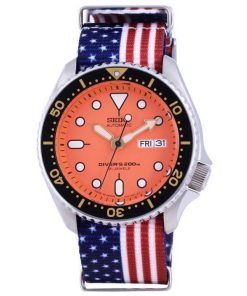 Montre pour homme Seiko Automatic Diver's Japan Made Polyester SKX011J1-var-NATO27 200M