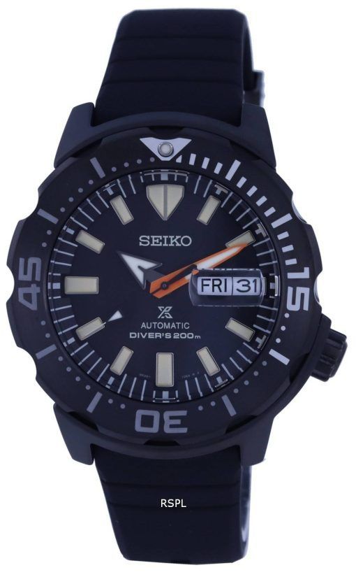 Montre pour homme Seiko Prospex Monster Black Series édition limitée automatique SRPH13 SRPH13K1 SRPH13K 200M