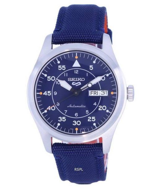 Seiko 5 Sports Flieger Nylon Cadran Bleu Automatique SRPH31K1 100M Montre Homme