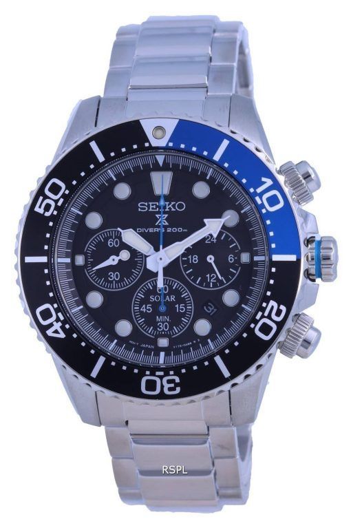 Montre Homme Seiko Prospex Chronograph Solar Diver's SSC781 SSC781P1 SSC781P 200M