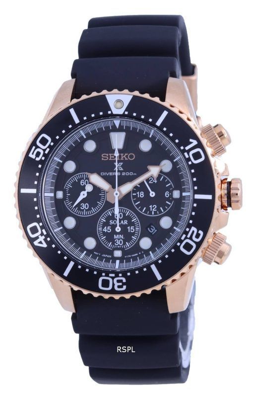 Montre Homme Seiko Prospex Chronograph Solar Diver's SSC786 SSC786P1 SSC786P 200M