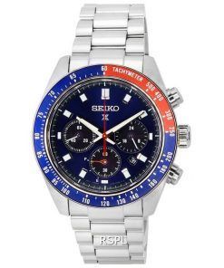 Montre Homme Seiko Prospex Speedtimer Go Large Chronographe Solaire Cadran Bleu SSC913 SSC913P1 SSC913P 100M