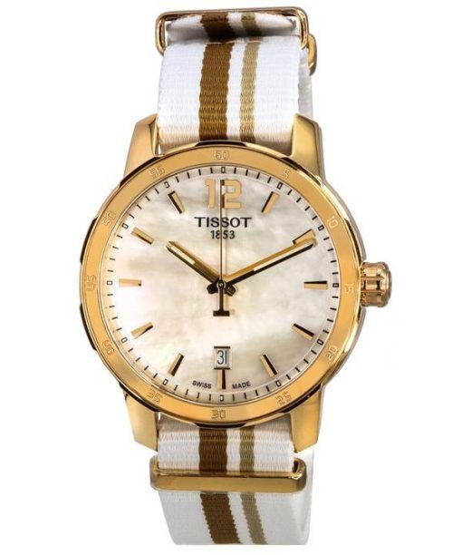 Tissot T-Sport Quickster Blanc Nacre Cadran Quartz T095.410.37.117.00 T0954103711700 100M Montre Unisexe