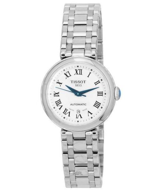 Tissot T-Lady Bellissima Acier Inoxydable Cadran Blanc Automatique T126.207.11.013.00 T1262071101300 Montre Femme