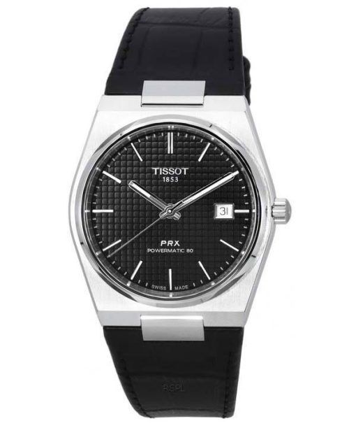 Tissot PRX T-Classic Powermatic 80 Cadran Noir T137.407.16.051.00 T1374071605100 100M Montre Homme