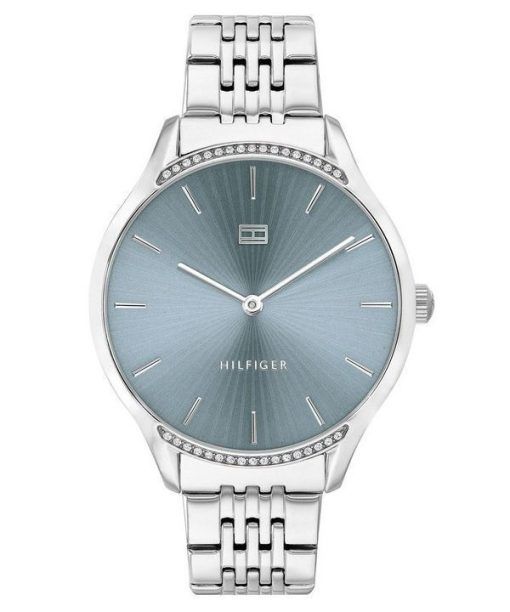 Montre pour femme Tommy Hilfiger en acier inoxydable avec cadran bleu et quartz 1782210