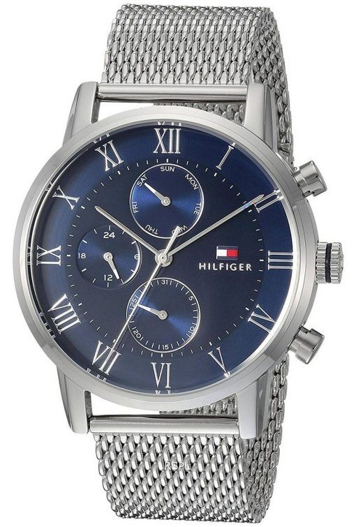 Montre Homme Tommy Hilfiger Kane Cadran Bleu Acier Inoxydable Quartz 1791398