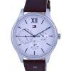 Tommy Hilfiger Damon cuir cadran blanc Quartz TH-1791418.G montre homme fr