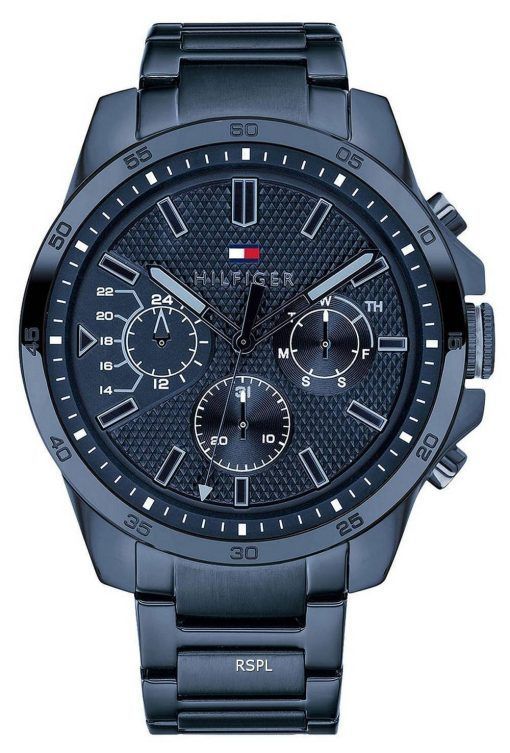 Montre Homme Tommy Hilfiger Decker Cadran Bleu Acier Inoxydable Quartz 1791560