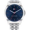 Montre Homme Tommy Hilfiger Barclay Acier Inoxydable Cadran Bleu Quartz 1791713