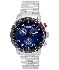 Zeppelin Eurofighter Chronographe Cadran Bleu Quartz 7298M-3_SET 7298M3_SET 100M Montre Homme Avec Ensembles De Bandes