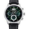 Bulova Sutton Classic Chronographe Bracelet en cuir Cadran vert Quartz 96B310 Montre pour homme