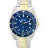 HORS Montre Homme Bulova Marine Star Bracelet Deux Tons Cadran Bleu Quartz 98B334 100M