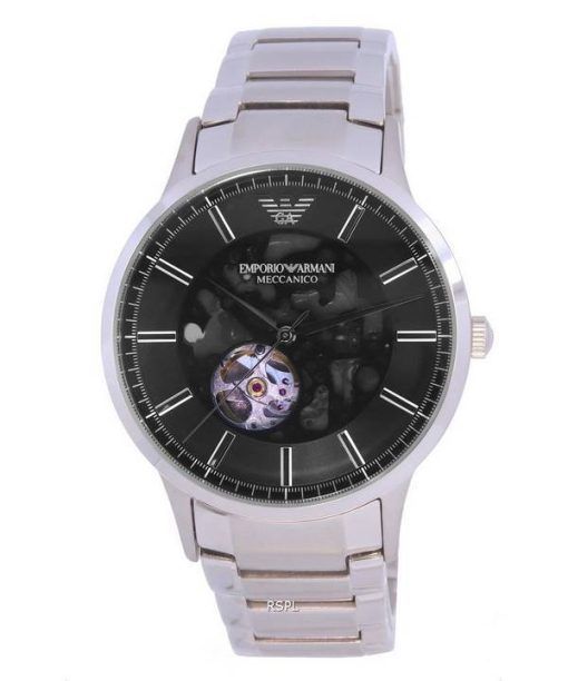 Emporio Armani Renato Acier Inoxydable Cadran Squelette Automatique AR60055 Montre Homme