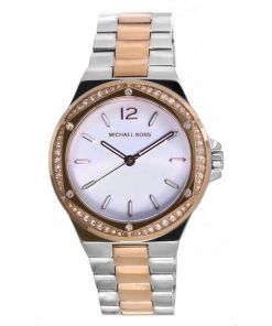 Michael Kors Lennox Crystal Accents Cadran argenté Quartz MK6989 Montre pour femme