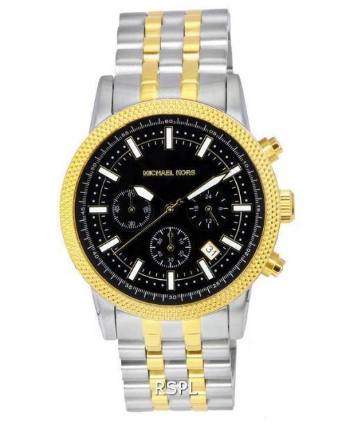 Michael Kors Hutton chronographe cadran noir Quartz Mk8954 montre homme fr