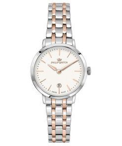 Montre Philip Watch Audrey en acier inoxydable avec cadran blanc et quartz R8253150510 pour femme