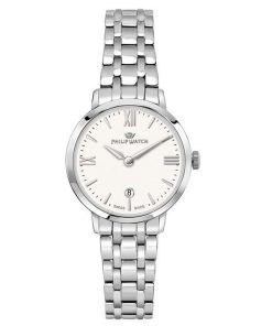 Montre Philip Watch Audrey en acier inoxydable avec cadran blanc et quartz R8253150514 pour femme