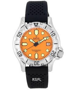 Ratio FreeDiver Professional Saphir Orange Cadran Automatique RTF011 500M Montre Homme