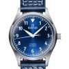 Ratio Skysurfer Pilot Blue Sunray Cadran Cuir Automatique RTS302 200M Montre Homme