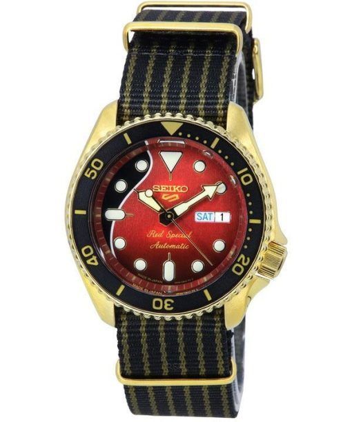 Seiko 5 Sports Brian May Red Special Edition Limitée Bracelet en Nylon Automatique SRPH80J1 100M Montre Homme