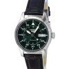 Seiko 5 Sports GMT Kelly Green Flieger Suit Style Bracelet en cuir Automatique SRPJ89K1 100M Montre Homme