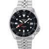 Seiko 5 Sports SKX Sports Style GMT Acier Inoxydable Cadran Noir Automatique SSK001J1 100M Montre Homme