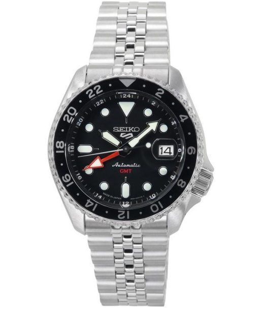 Seiko 5 Sports SKX Sports Style GMT Acier Inoxydable Cadran Noir Automatique SSK001J1 100M Montre Homme