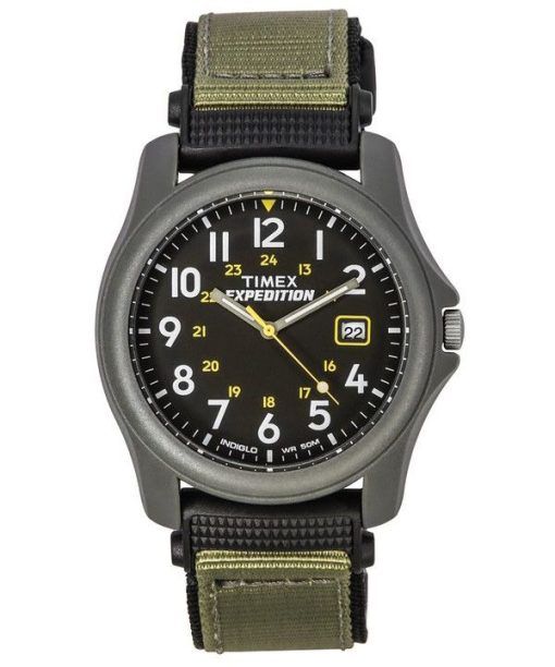 Montre pour homme Timex Expedition Camper avec bracelet en tissu et cadran noir à  quartz T42571