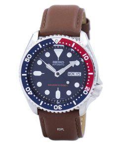 Montre 200M Ratio cuir marron SKX009K1-LS12 masculine automatique Seiko Diver