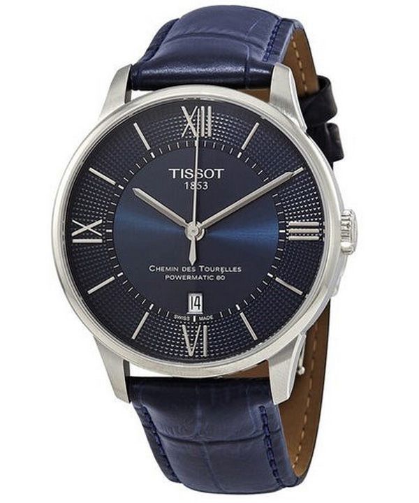 Tissot T Classic Powermatic 80 Chemin Des Tourelles Cadran Bleu