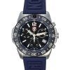 Montre pour homme Luminox Pacific Diver chronographe bracelet en caoutchouc bleu marine cadran noir Quartz Diver's XS.3143 2