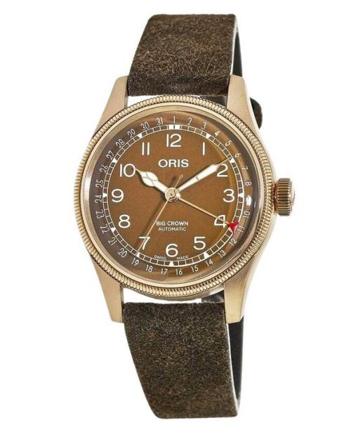 Montre de plongée automatique Oris Big Crown Pointer Date avec cadran en bronze 01 754 7741 3166-07 5-20 74BR 300M pour homme