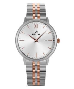 Montre pour homme Westar Profile en acier inoxydable avec cadran argenté et quartz 50215SPN607