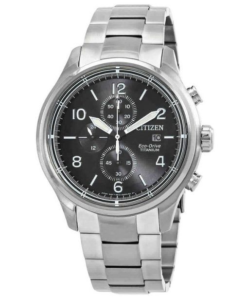 Montre pour homme Citizen Eco-Drive Chronographe Super Titanium Cadran noir CA0810-88E 100M