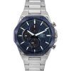 Montre pour homme Casio Edifice Analog Slim Line avec chronographe en cristal saphir et cadran bleu solaire EFS-S570DB-2A 100M