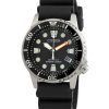 Montre pour homme Citizen Promaster Dive Eco-Drive avec bracelet en polycarbonate et cadran noir EO2020-08E 200M