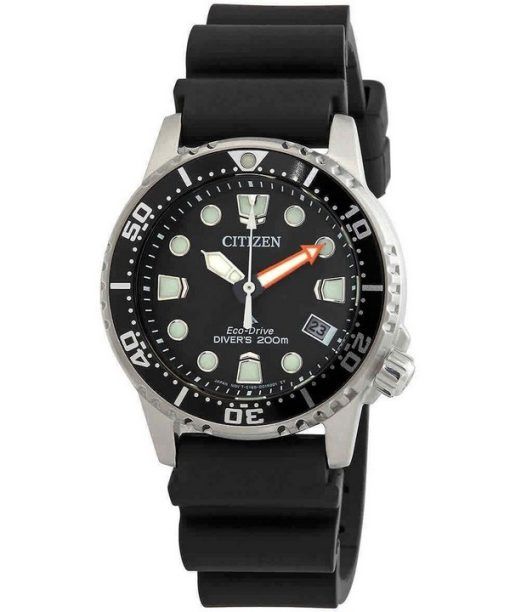 Montre pour homme Citizen Promaster Dive Eco-Drive avec bracelet en polycarbonate et cadran noir EO2020-08E 200M