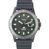 Montre pour homme Fossil Blue Dive avec bracelet en silicone et cadran gris FS5994 100M