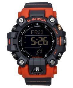 Montre pour homme Casio G-Shock Mudman Master Of G-Land numérique bracelet en résine orange et noir solaire GW-9500-1A4 200M