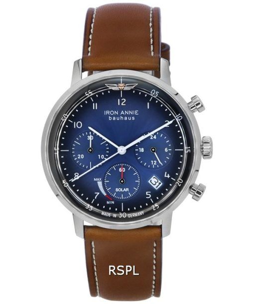 Montre Homme Iron Annie Bauhaus Chronographe Cadran Bleu Solar 50863