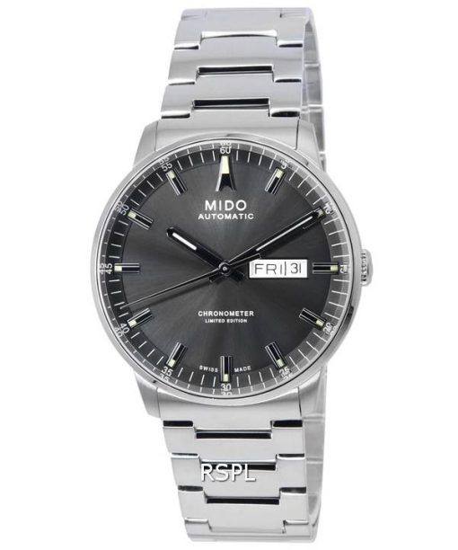 Mido Commander IBA Édition Limitée Chronomètre Cadran Anthracite Automatique M021.431.11.061.02 M0214311106102 Montre Homme