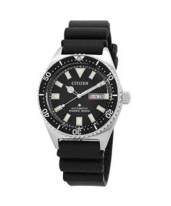 Montre pour homme Citizen Promaster avec bracelet en caoutchouc et cadran noir automatique NY0120-01E 200M