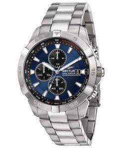 Sector ADV2500 Chronographe Cadran Bleu Acier Inoxydable Quartz R3273643004 100M Montre Homme