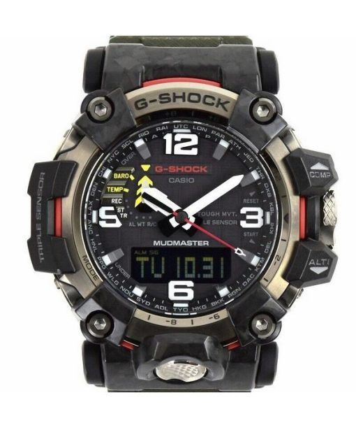 Montre pour homme Casio G-Shock Mudmaster analogique numérique à énergie solaire GWG-2000-1A3 GWG2000-1 200M